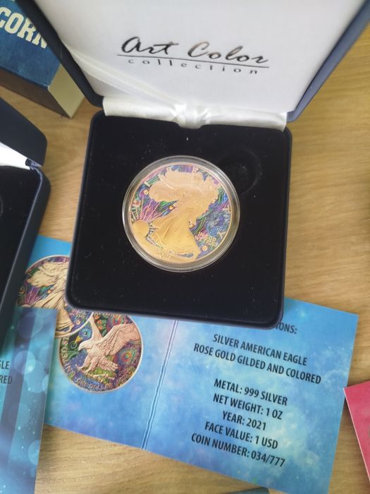 7 унции сребро Silver American Eagle Мистични животни