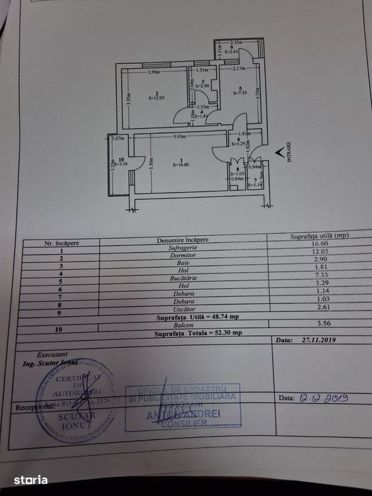 Apartament 2 camere etaj 1 biserica Rosetti