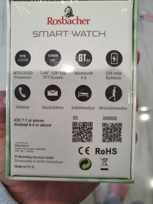 Чисто нов Rosbacher Smart-Watch – Неотворен