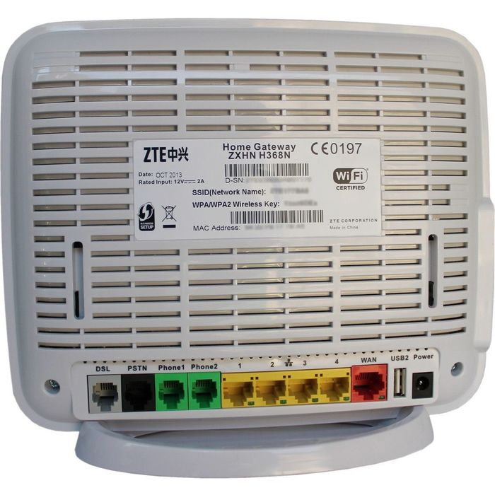 Router Wireless Gigabit ZTE 3G/4G H368N 300Mbps WIFI, 1Gb Ethernet