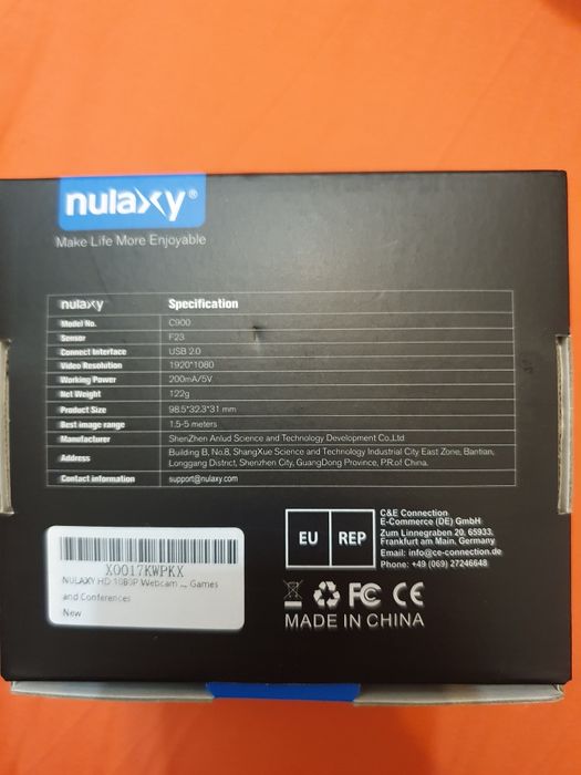 Cameră web Nulaxy