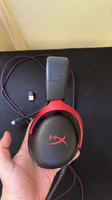 HyperX Cloud III Black/Red (С кабел)