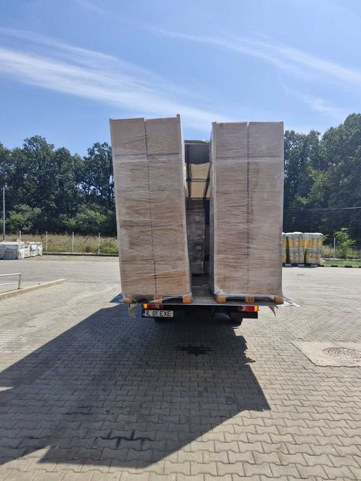 Duba cu lift hidraulic, transport marfa paletizata, vrac, utilaje mici