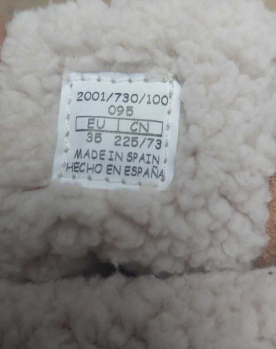 Cizme fete, din piele, imblanite, de Zara