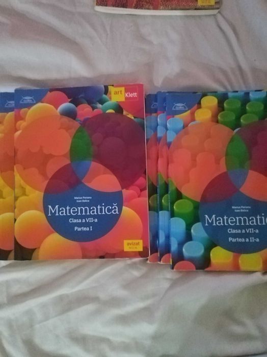 Culegeri de matematica si carte de gramatica clasa a 7 a