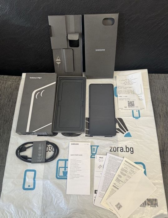 КАТО НОВ 512GB Samsung Z Flip 7 Зора Гаранция 2027г. Blue / Син