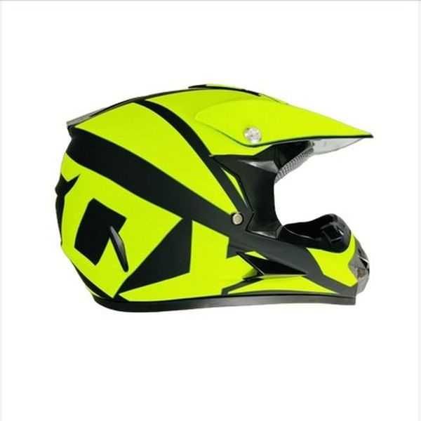 Детска каска за мотор, Кросова, 0111, S, M и L размер, Неон