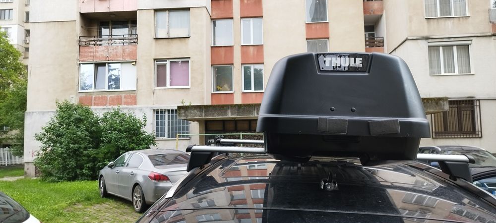 Багажник за кола, автобокс, куфар Thule