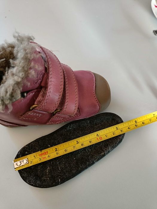 Ghete Bundgaard, piele si lana de miel, marimea 22 si marimea 23