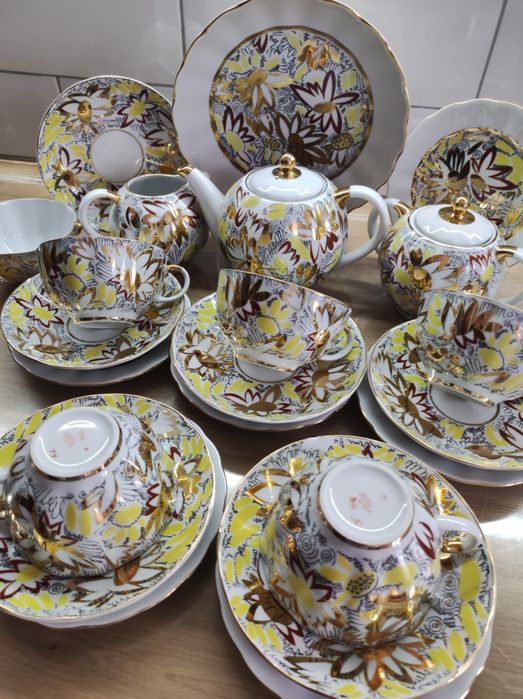 Чайный сервиз ЛФЗ "Золотые ромашки"