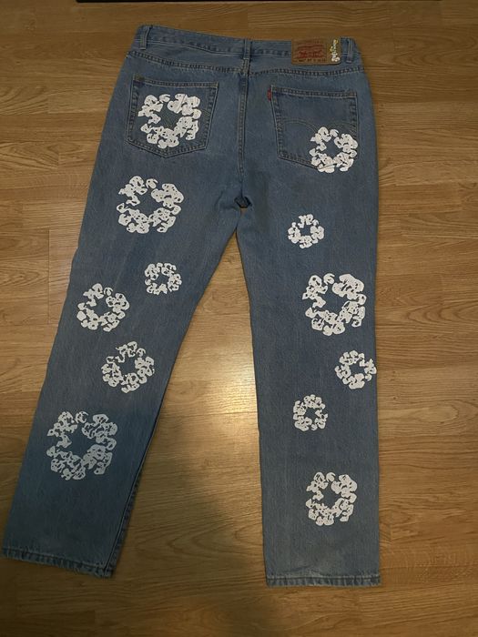 Scrie pe whatsapp | blugi Levis 501 x Denim Tears (model foarte rar)