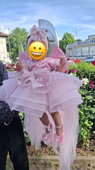 Количка 3в1.в розово и децка колара