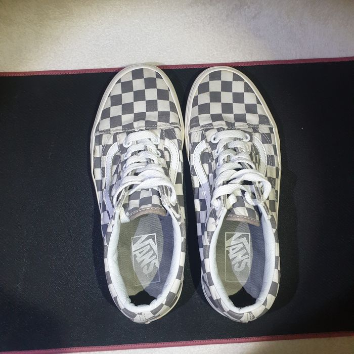 Vans Old Skool Checkerboard in Grey