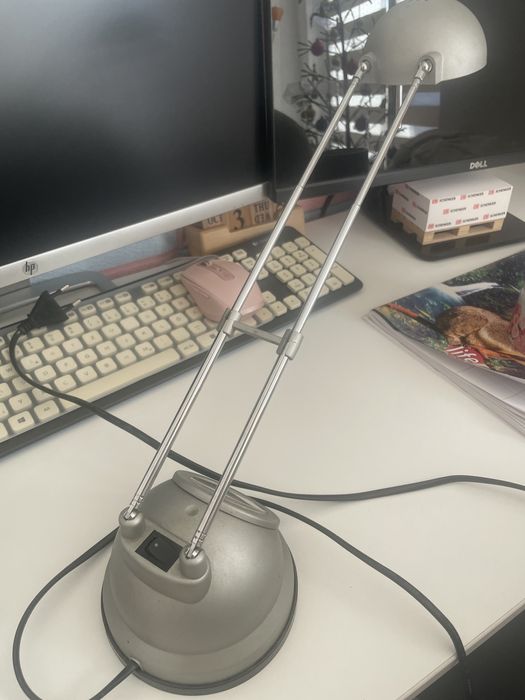 Lampa birou gri / argintiu