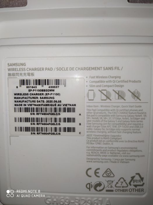 Vând încărcător rapit wireless