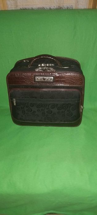 Geanta voiaj/troller Brighton Deluxe (cu piele de crocodil)