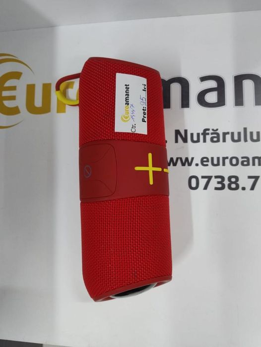 Boxa Portabila Bluetooth, Rezistenta la Apa IPX6, RGB, Rosu, -N-