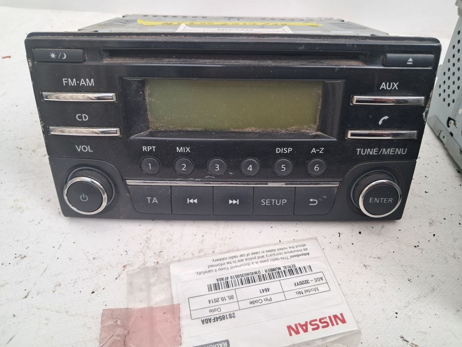 CD Radio Nissan Micra k14 Vw Golf 6 Nissan NV200
