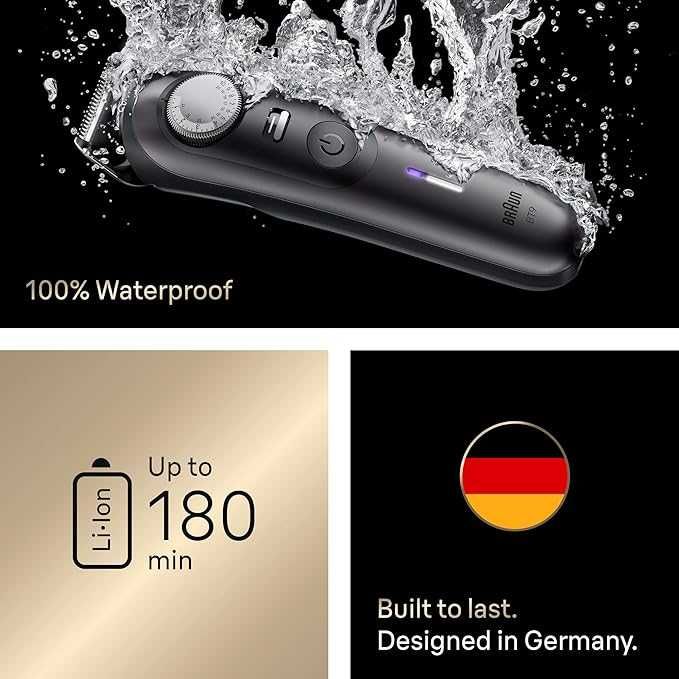 Тример за брада Braun Series 9 BT9565 + 14 аксесоара, до 180 мин