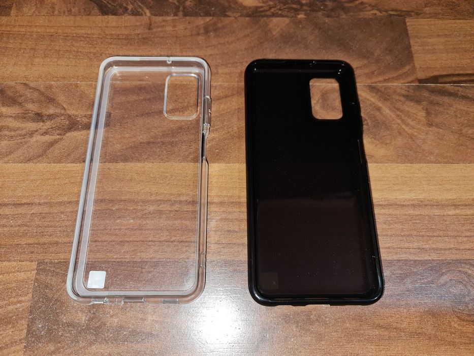 Husa silicon originala Samsung Soft Clear Cover Galaxy A03s set 2 buc
