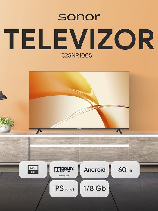 Телевизор Sonor 32SNR100S HD Android TV