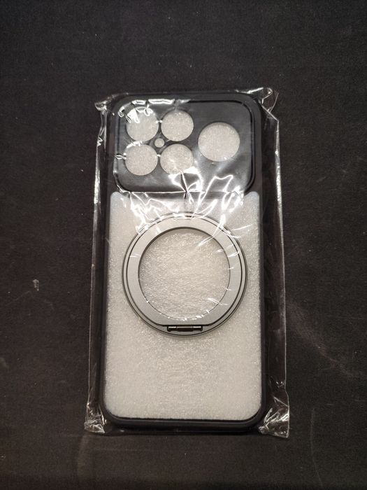 Husă Xiaomi Poco F8 Ultra transparentă+negru cu magsafe și stand