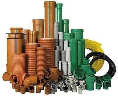 Трубы пластиковые канализационные фитинги кран ПВХ ПНД труба гвс хвс.