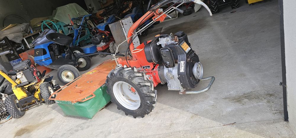 Motocultor Lombardini diesel cu Freza și cositoare rotativa 1 metru