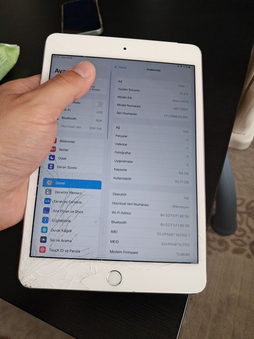 Ipad mini 4 silver 64 gb