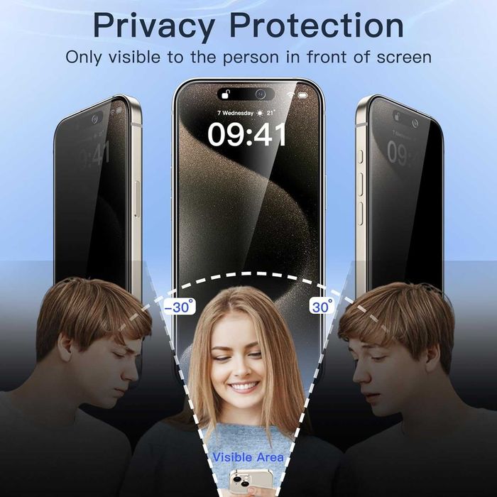 Folie de Sticla Premium Privacy Iphone 14 Pro Max