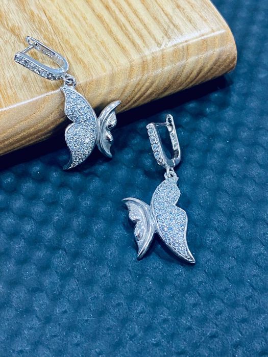 Серьги серебро , кумуш зирак