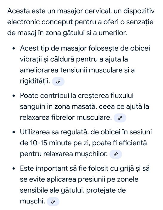 Aparat masaj cervical