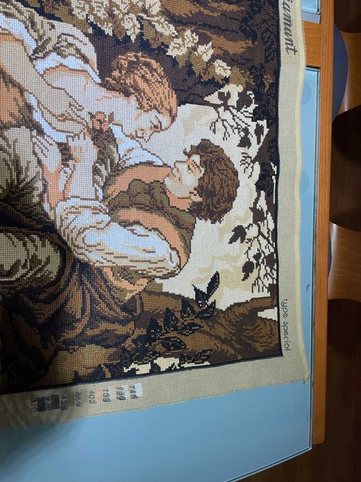 Продавам гоблен 130/80 см конци DMC