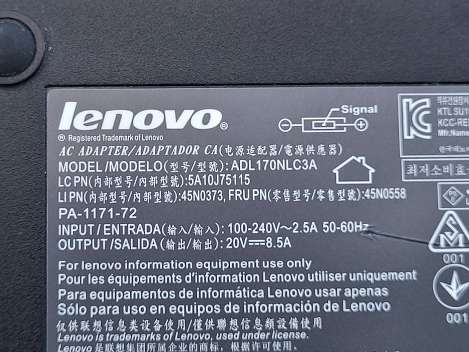 Alimentator Lenovo 20V 8,5A 170W mufa USB-smart