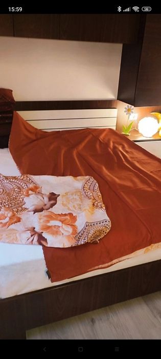 Set de pat bumbac satinat si vâscoză, Meisterstuck, două fețe