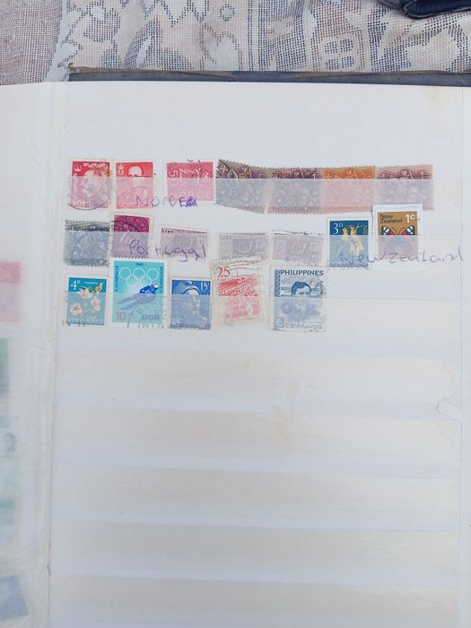 Clasor Timbre Vechi - Colecție Mondială (China, Cipru, Africa, Australia)