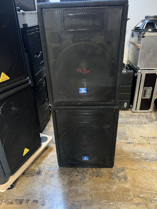 Boxe Lem active , PFM 15,2 , 300 watt rms 2 buc stare buna