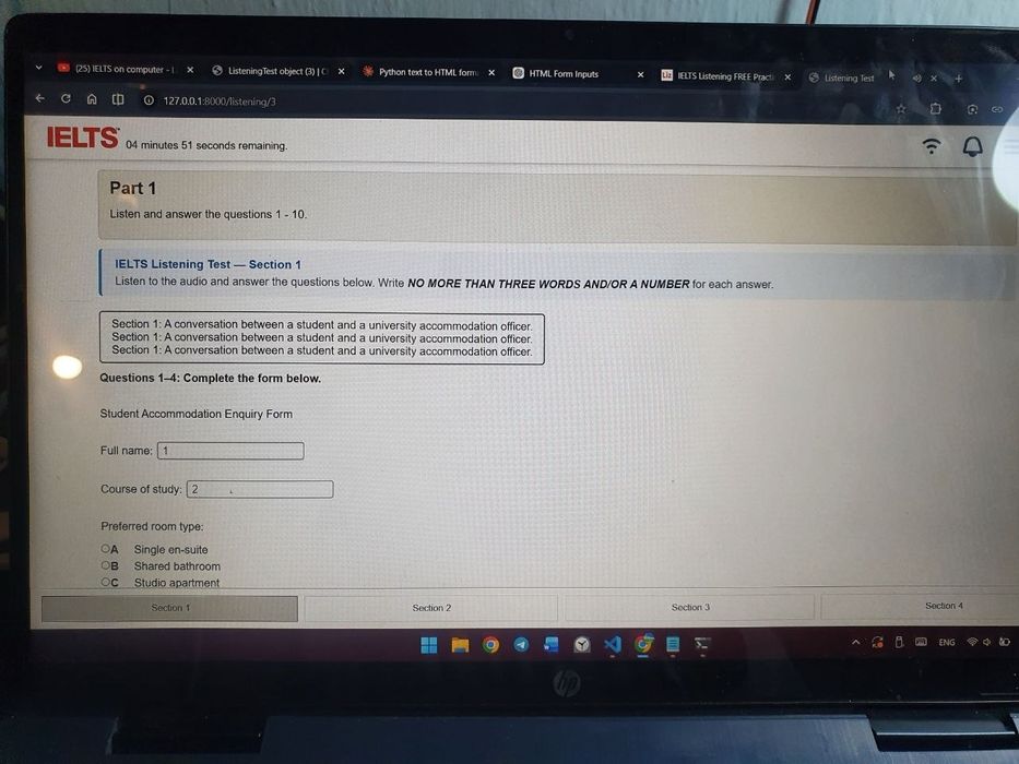 IELTS MOCK platforma o'rnatish