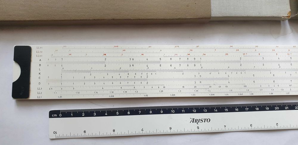 Rigla de calcul ARISTO STUDIO 968, versiunea rara