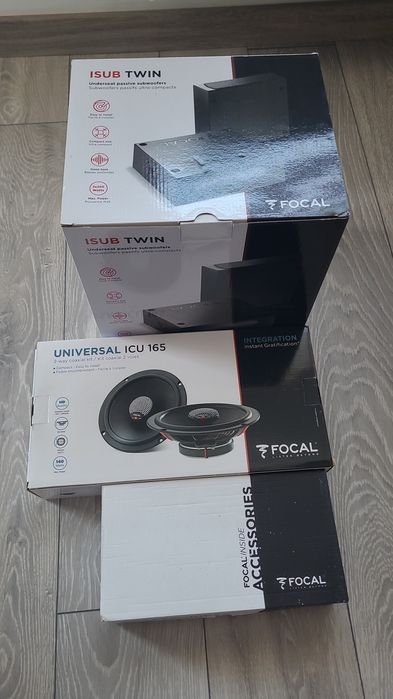 FOCAL Twin subwoofer,cabluri,Focal ICU  165