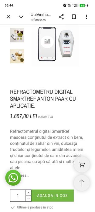 Refractometru și densimetru . Noi in cutie