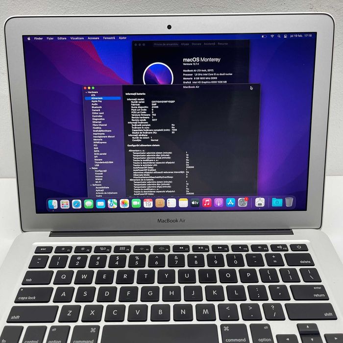 Laptop MacBook Air A1466 13.3" • Factura • Garantie 12 luni • Ca Nou