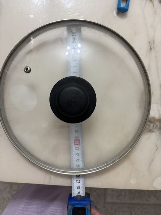 Крышка 26см стеклянная