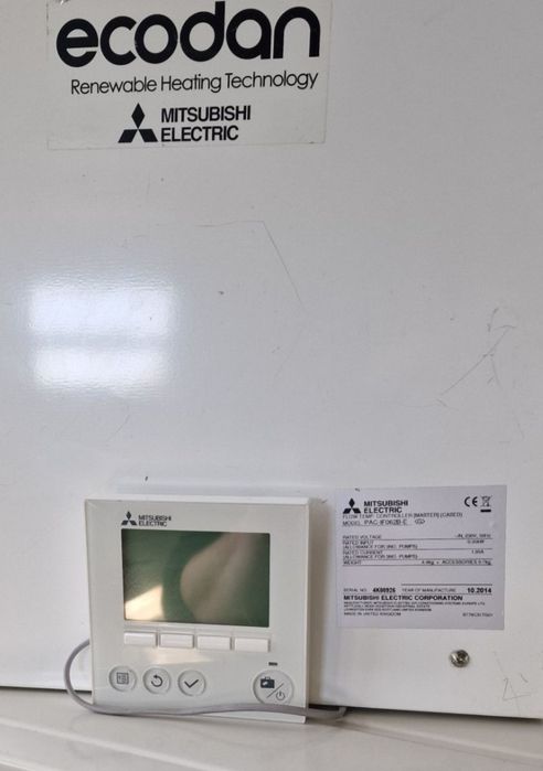 Mitsubishi ecodan 8kw  термопомпа - 8kw PUHZ-SW75VHA FTC5 управление пластинчат топлообменник