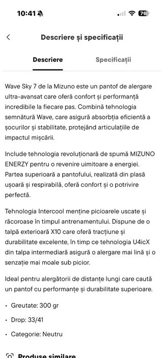 Mizuno Wave Sky 7 Bărbați Pantofi sport Alergare Negre 43