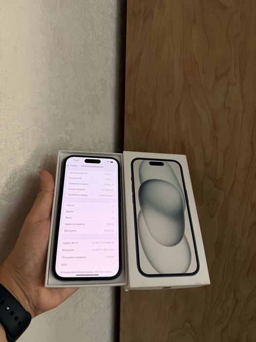 Айфон 15/128Gb 89% - В отличном состоянии