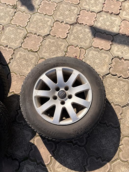 Jante vw 5x112 anvelope iarna foarte bune
