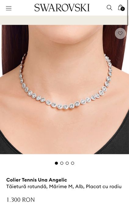 Colier Elegant Swarovski Una Angelic