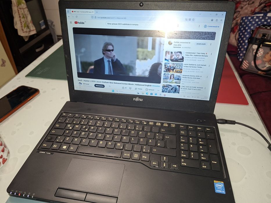 Fujitsu A555, SSD 250gb, 12 gb ram, Intel i3, Bluetooth, Windows 11