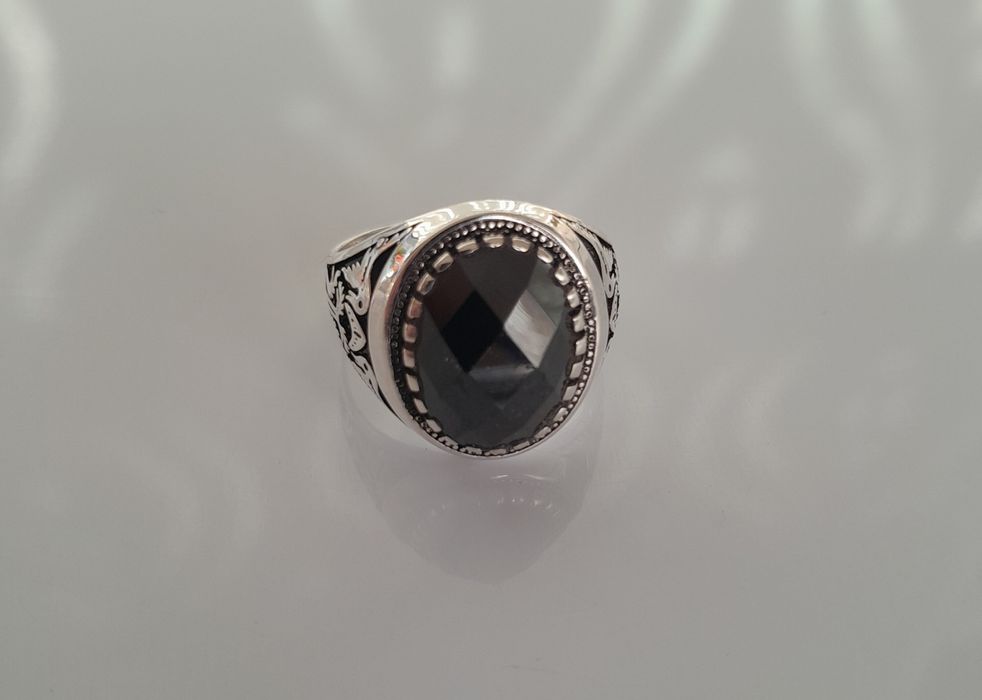 Кольцо мужское серебряное. Перстень.